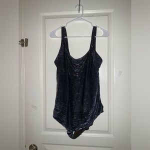 Vintage Sirena II glimmering purple swimsuit